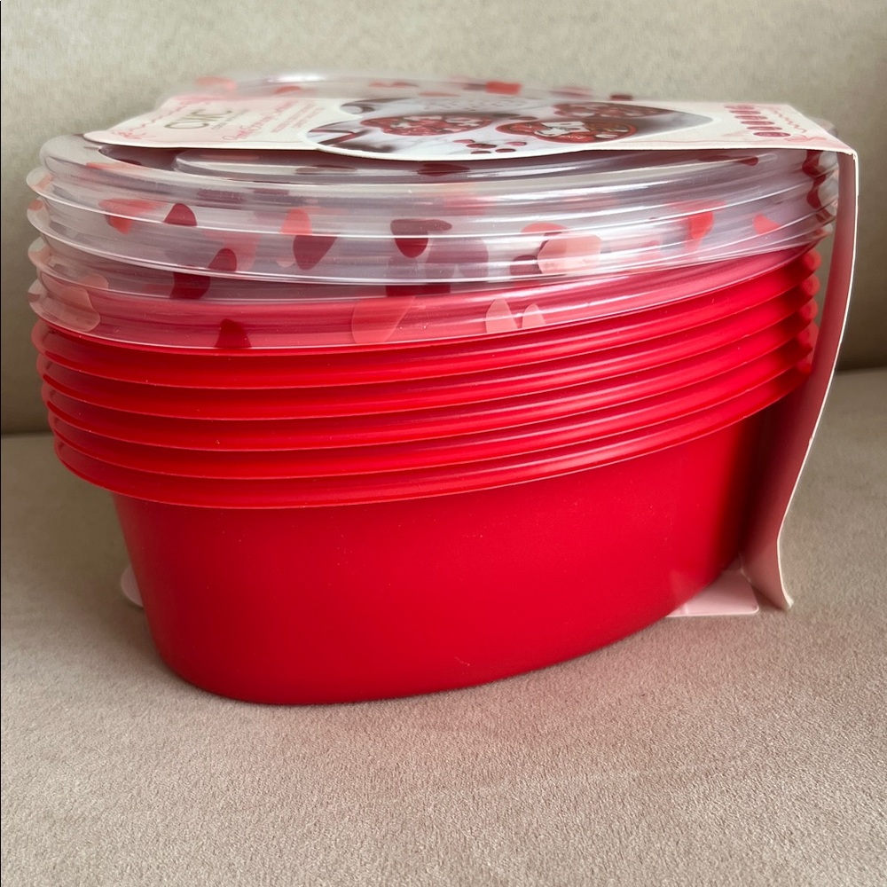 NEW Cook With Color Heart-Shaped Food Storage Containers ❤️🩷❤️🩷 - Picture 4 of 16